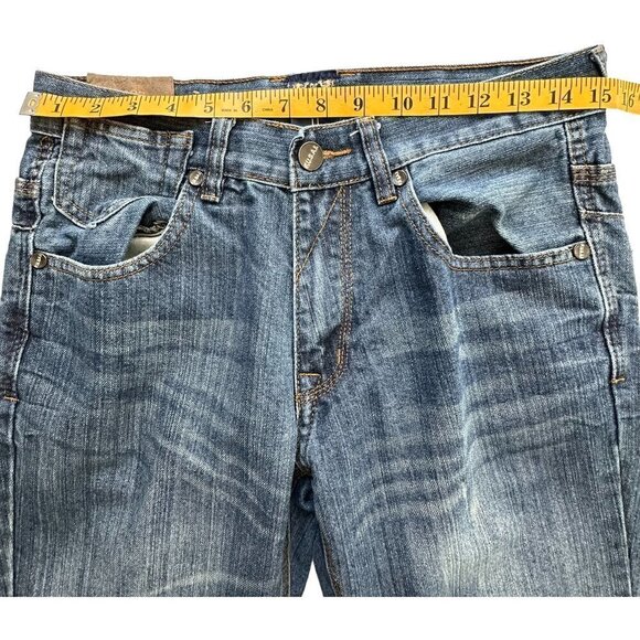 F.U.S.A.I 1997 Vintage Medium Wash Straight Leg Denim Jeans (32) - Picture 7 of 14